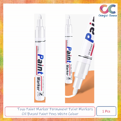 Picture of Toyo Paint Marker Permanent Paint Markers Oil Based Paint Pens White Colour