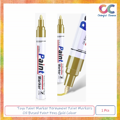 Picture of Toyo Paint Marker Permanent Paint Markers Oil Based Paint Pens Gold Colour