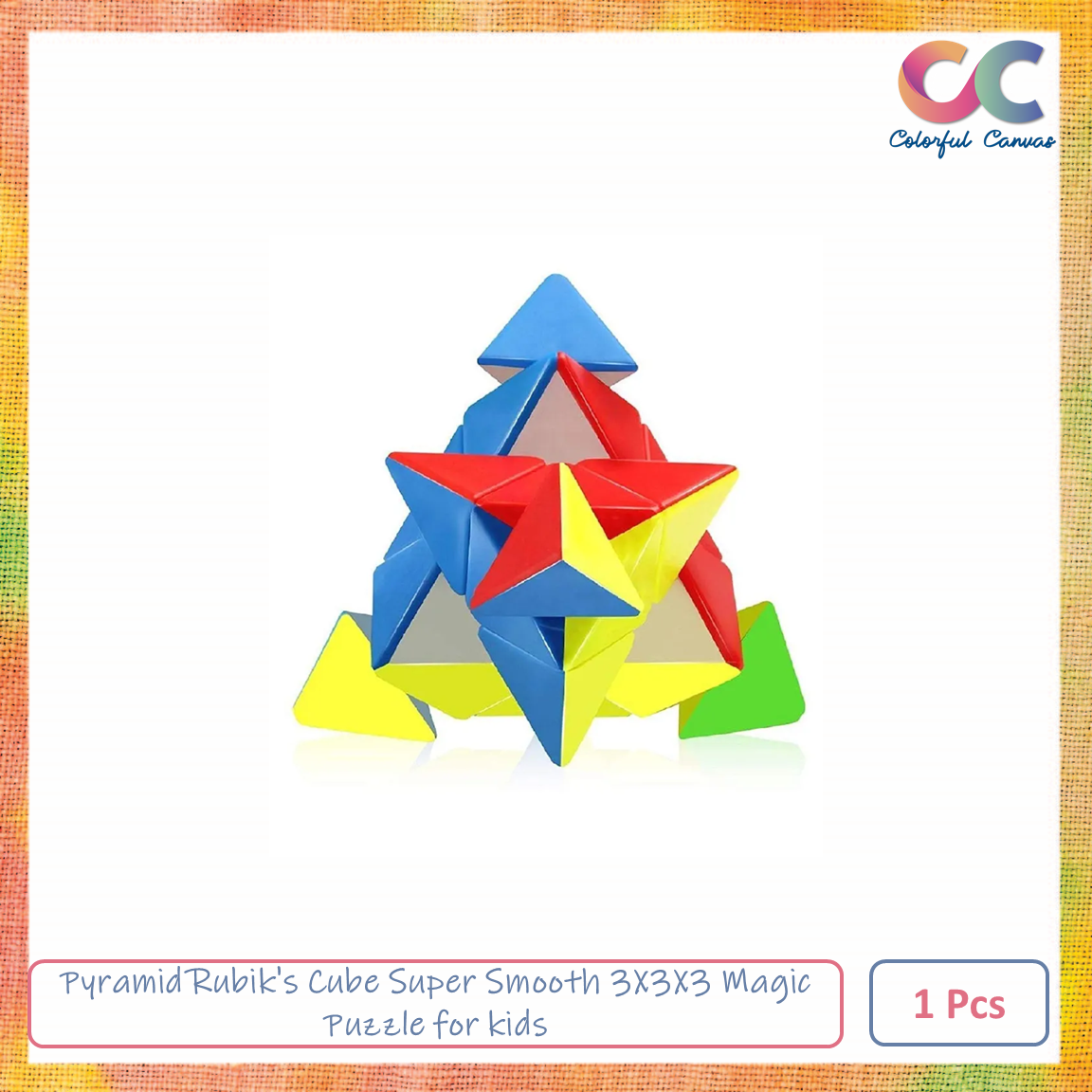 Picture of Pyramid Rubik's Cube Super Smooth 3X3X3 Magic Puzzle for kids 1 Pcs