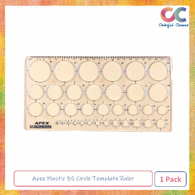 Picture of Apex Plastic 35 Circle Template Ruler 1 Pcs