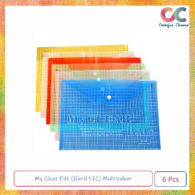 Picture of My Clear File (Hard 17C) Multicolour 6 Pcs