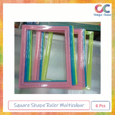 Picture of Square Shape Ruler Multicolour 6 Pcs