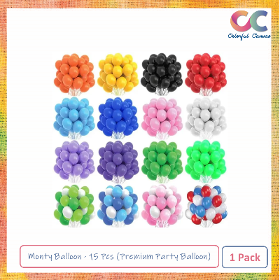 Picture of Monty Balloon - 15 Pcs (Premium Party Balloon) 1 Pack