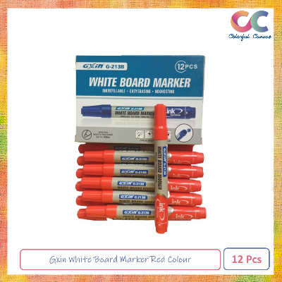 Picture of Gxin White Board Marker Red Colour 12 Pcs 1 Pack