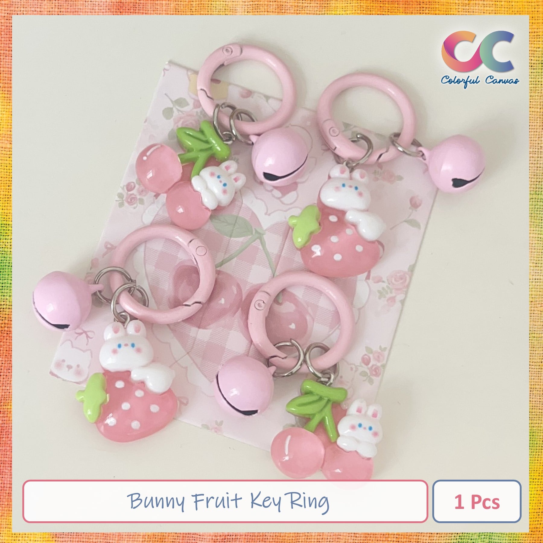 Picture of Bunny Fruit Key Ring