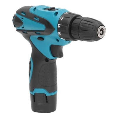 Picture of Cordless Drill Stand alone charger, 2 pcs. 12V Lithium-Ion Battery Blue 