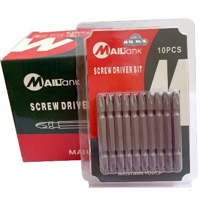 Picture of MAILTANK SCREW DRIVER BITS 65mm 100 PCS/1BOX Black 