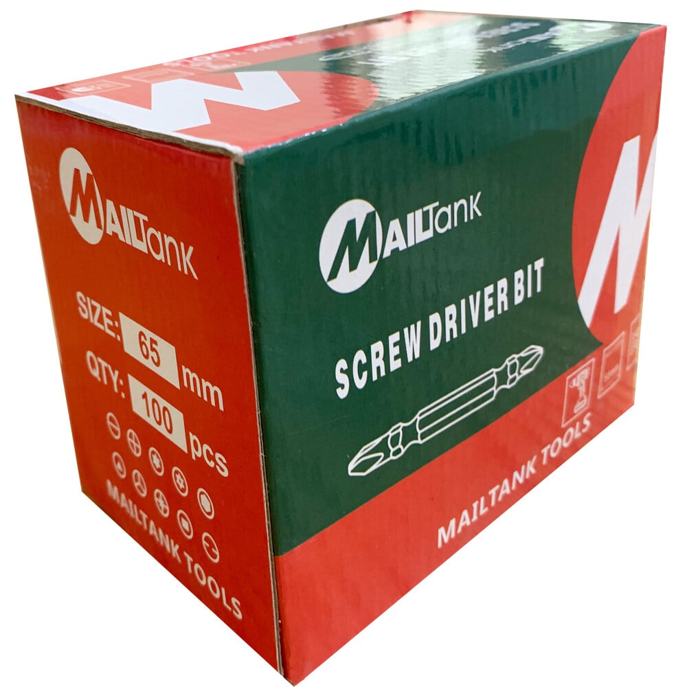 Picture of MAILTANK SCREW DRIVER BITS 65mm 100 PCS/1BOX Black 