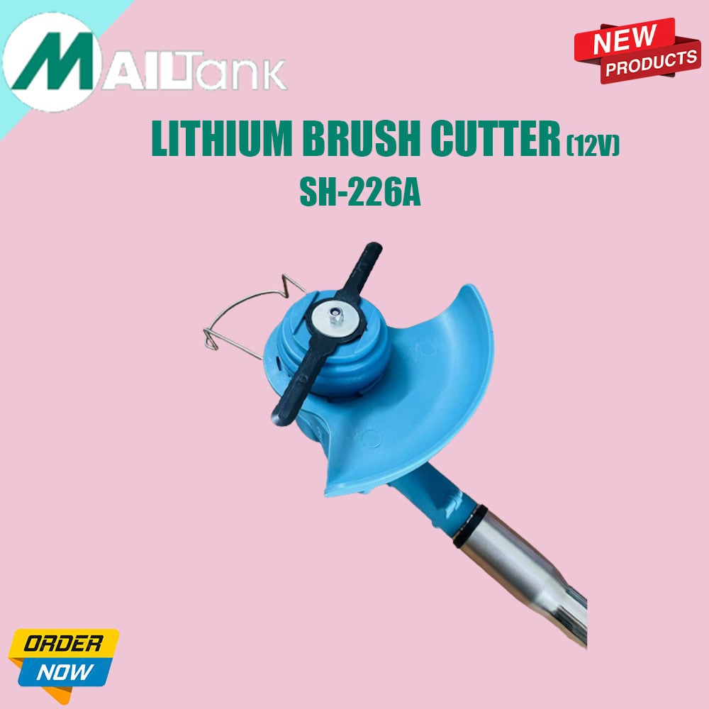 Picture of Lithium Battery Cordless Brush Cutter, Grass Trimmers Cutting Machine Lawn Mowers Blue 