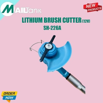 Picture of Lithium Battery Cordless Brush Cutter, Grass Trimmers Cutting Machine Lawn Mowers Blue 