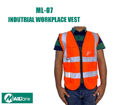 Picture of Knitted Cotton Safety Vest - Orange Orange 