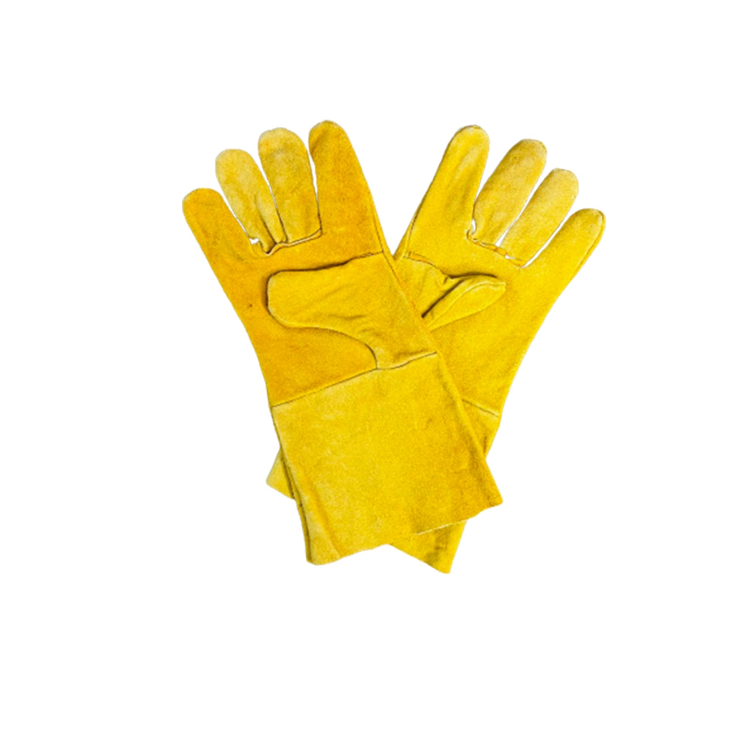 Picture of Yellow Color Protective Hand Gloves For Heavy Work Yellow EU: 36