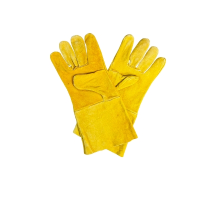 Picture of Yellow Color Protective Hand Gloves For Heavy Work Yellow EU: 36