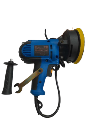 Picture of Electric Car Polisher 5 Inches with Buffing Pad and Cloth Blue 
