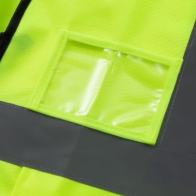 Picture of High Visibile Safety Vest For Construction Roadside Work, Traffic Control, Cycling & Outdoor Activities Green 