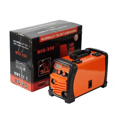 Picture of 3 in 1 Welding Machine MIG-350 MIG/MMA/TIG _ MIG Welders Flux Cored Wire Welder Orange 