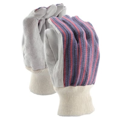 Picture of Leather Hand Gloves with Knit Wrist Dark Ash 