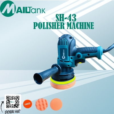 Picture of Mailtank Car Polisher 5 Inches with Buffing Pad and Clothes (SH43) Blue 