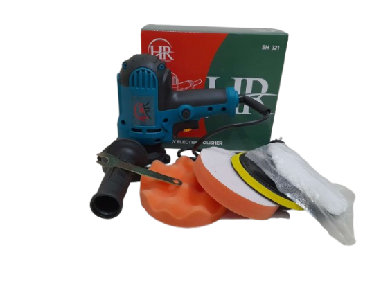 Picture of Car Polisher 5 Inches with Buffing Pad and Clothes (HR-SH43) Blue 