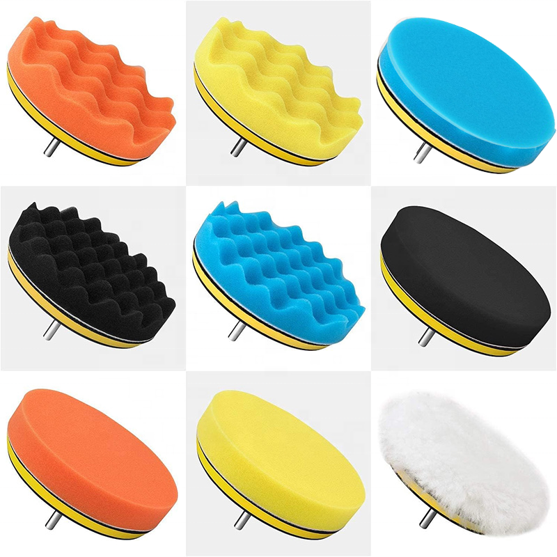 Picture of 5 Inch 12 pcs Polishing Foam Set With Buffing Pad Suitable for car Polisher  