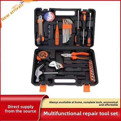 Picture of Multi-Functional Handy Toolbox for Household Use/Hand Tools Set - 38 Piece / High Quality 38 piece hand Tools set Yellow 