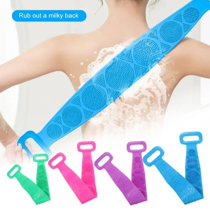 Picture of Silicone Bath Body Brush, Shower Massager/Exfoliating Back Scrubber for Shower/Back Scratchier/Body Skin Scrubber Deep Clean-Asia express - Multicolor