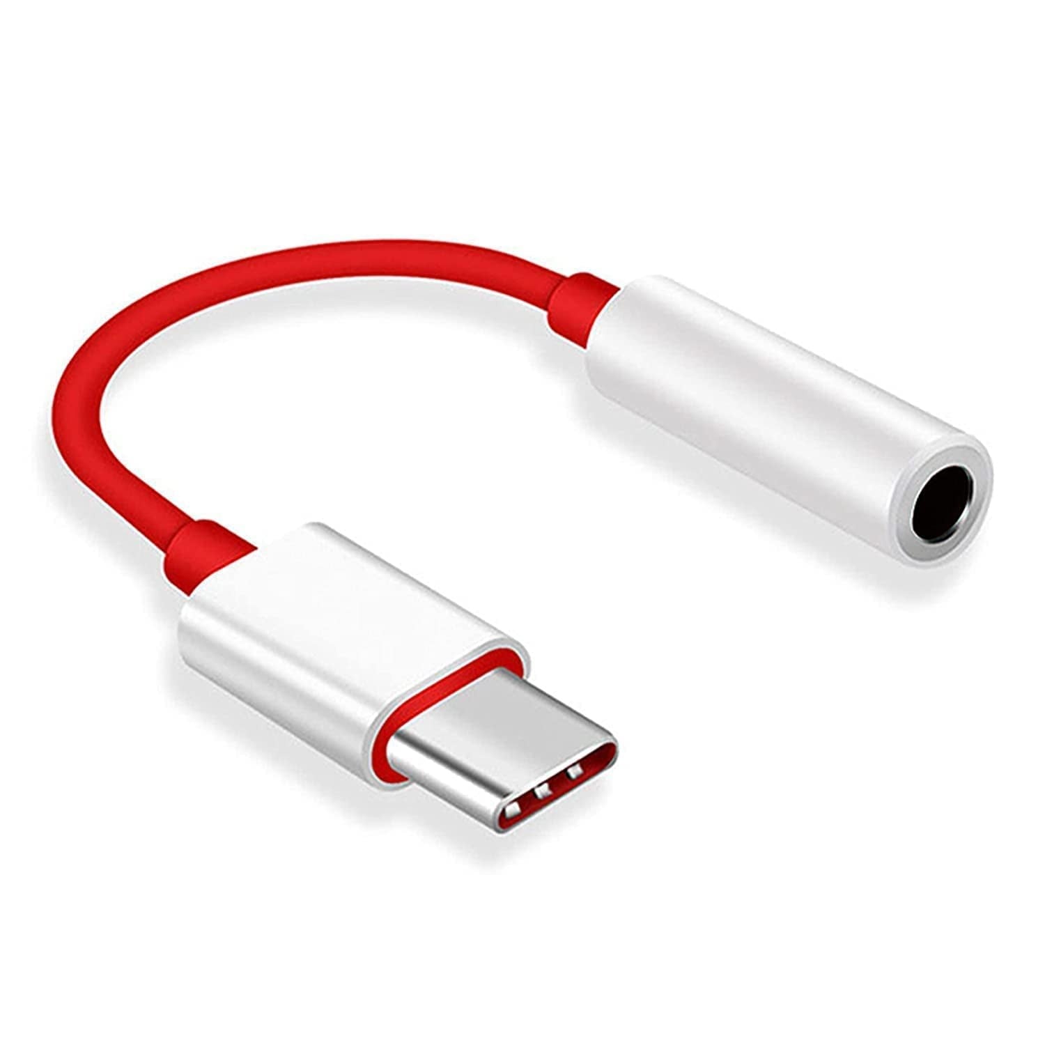 Picture of Oneplus Usb Type C To 3 5 mm Headphone Jack Adapter Audio Aux Cable Phone Accessories - White