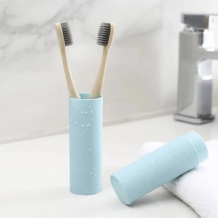 Picture of Travel Portable Toothbrush Cup Bathroom Toothpaste Holder Storage Case Organizer Toiletries Storage Cup Creative Economic Box-The Asia Express - Multicolor