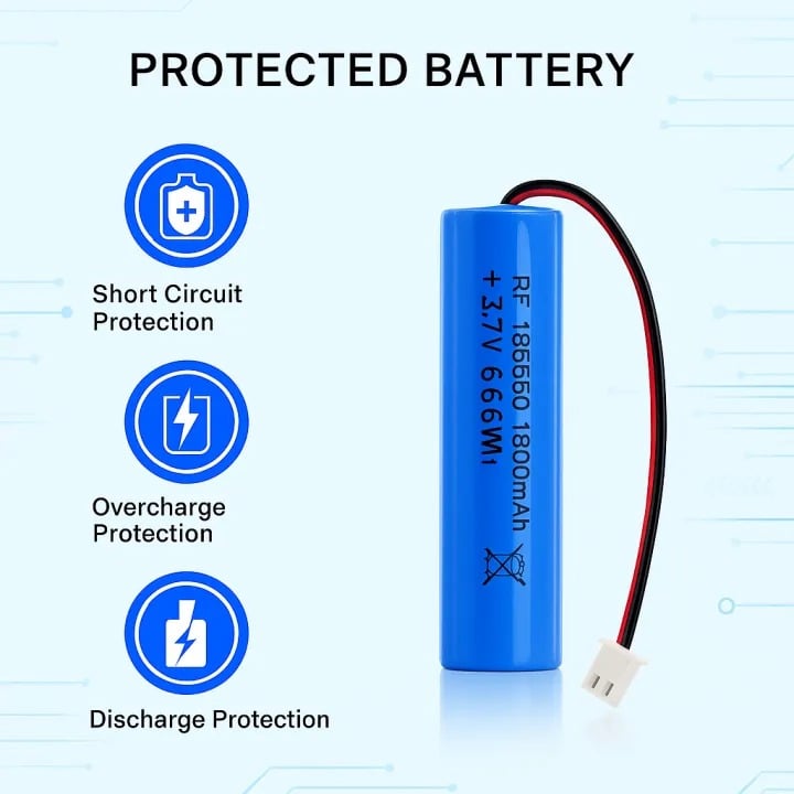 Picture of 1800mAh Rechargeable Lithium-Ion Battery Pack with PH2.0mm Plug – High Capacity for DIY Electronics, Toys, Bluetooth Speakers, and More-- The Asia Express.