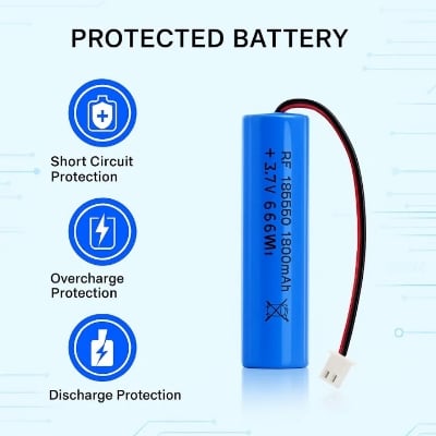 Picture of 1800mAh Rechargeable Lithium-Ion Battery Pack with PH2.0mm Plug – High Capacity for DIY Electronics, Toys, Bluetooth Speakers, and More-- The Asia Express.