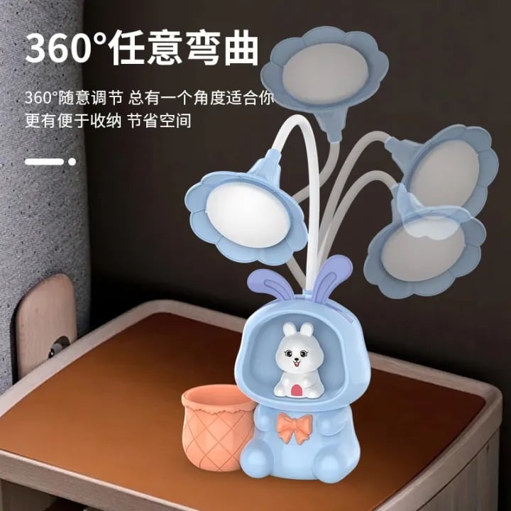 Picture of 3 in 1 eye protection table lamp,,cutty flower led light,table lamp,sharpner lamp- The Asia Express - Multicolor
