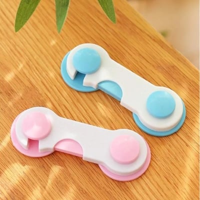 Picture of Creative Baby Kids Safety Lock Box Drawer Cupboard Cabinet Wardrobe Door Fridge Safety Lock Prevent Children From Opening Drawers Toddler Safety Protector- The Asia Express - Multicolor