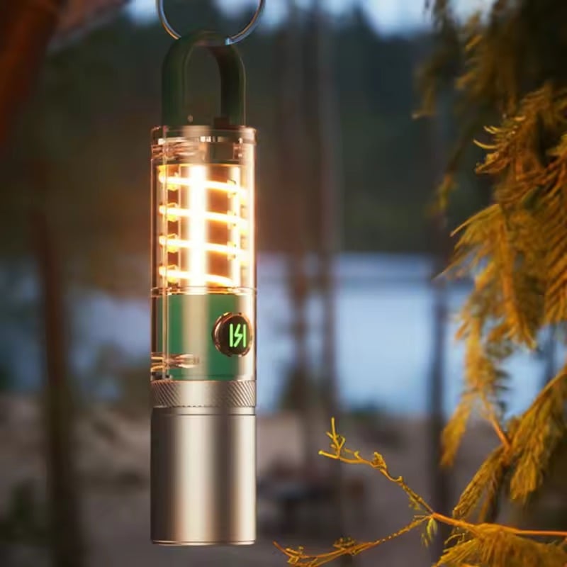 Picture of LED Strong Light Flashlight Torch Outdoor Multi Function Emergency Rescue Camping Light USB Chargeable Waterproof Night Lamp- The Asia Express
