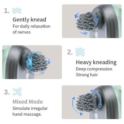 Picture of Portable Cordless Head Scratcher Stress Relax Hair Growth Electric Head Massager with 4 Claws for Deep Massage- The Asia Express - Multicolor