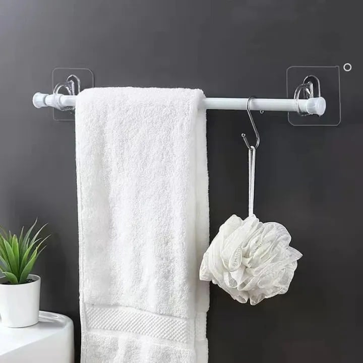 Picture of 4/6pcs Multifunctional Wall-Mounted Round Hooks Free Punching Seamless Paste Storage Rack Kitchen Bathroom Household Ring Hange- The Asia Express