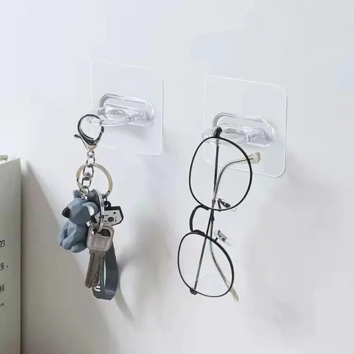 Picture of 4/6pcs Multifunctional Wall-Mounted Round Hooks Free Punching Seamless Paste Storage Rack Kitchen Bathroom Household Ring Hange- The Asia Express