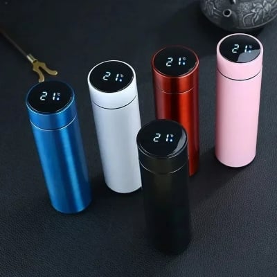 Picture of 500ml Stainless Steel Thermos Bottle with Digital Temperature Display LED Intelligent Temperature Measurement Cup Vacuum Flask- The Asia Express - Multicolor