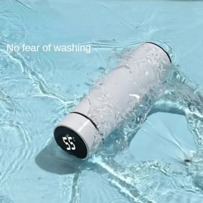 Picture of 500ml Stainless Steel Thermos Bottle with Digital Temperature Display LED Intelligent Temperature Measurement Cup Vacuum Flask- The Asia Express - Multicolor