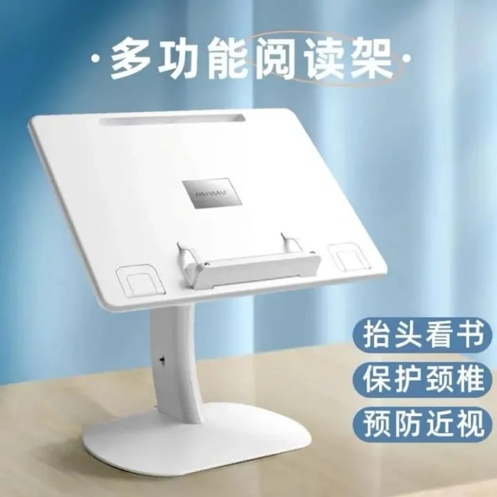 Picture of Portable Adjustable Laptop & Tablet Stand – Multifunctional Desk Holder for MacBook Air/Pro, iPad Cooling Support, Home, Office & Dorm Study Table- The Asia Express - White