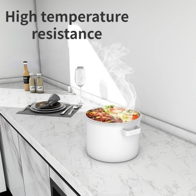 Picture of YENHOME Premium Marble Self-Adhesive Contact Paper – Waterproof, Oil-Proof & Moisture-Resistant Glossy Marble Wallpaper for Kitchen Countertop, Cabinet, Table, Stove Area & Furniture Renovation - The Asia Express - Multicolor