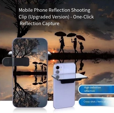 Picture of Adjustable Smartphone Camera Reflection Mirror Clip – Portable Selfie & Vlog Mirror Attachment for Phone Camera | Creative Reflection Photography Tool for Travel & Content Creation- The Asia Express