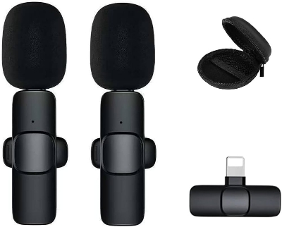 Picture of K8/k9/k35 Single microphone Wireless Lavalier Microphone Studio Gaming for Type-C PC Computer Professioanl Lapel Mic Live Broadcast Mobile Phone - Black