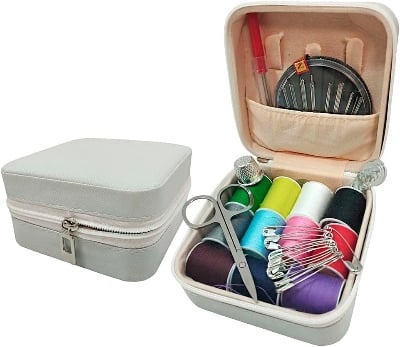 Picture of 17Pcs Set Portable Household Multifunctional Needle and Thread Sewing Box for Home Fabric Damage Repair DIY Hand Sewing Tool Kit- The Asia Express
