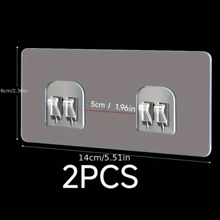 Picture of 2pcs Utility Hooks No-Drill Storage Baskets and Corner Hooks- The Asia Express
