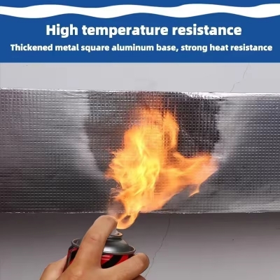 Picture of Super Sticky Aluminum Foil Buty Rubber Tape Self-Adhesive Waterproof Sealing Tape, Roof, Pipe, Wall & Marine Leak Repair Tape High-Strength Heat & Water Resistant Sealant Tape- The Asia Express - Silver