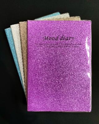 Picture of China Pocket Special Glitter Notepad Mini Sparkly Notebook for Notes, Journaling & School Use- The Asia Express - Multicolor