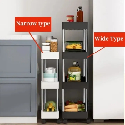 Picture of Narrow Type Multi Purpose Gap Storage Trolley Rack - The Asia Express