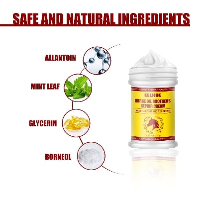Picture of Horse Oil Repair Cream 50g – Herbal Hand & Foot Moisturizing Cream for Dry Cracked Skin | Anti-Cracking, Frostbite Protection, Winter Care, Peeling Repair & Whitening Foot Cream - The Asia Express