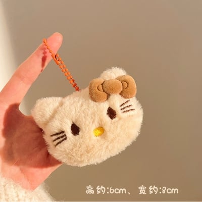 Picture of Cute Key Ring Doll Pendant Keychain Bag Key Holder Sanrio Hello Kitty | Bag Charm for Girls-Keyring (Hello Kitty Brown)