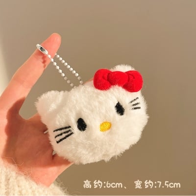 Picture of Cute Key Ring Doll Pendant Keychain Bag Key Holder Sanrio Hello Kitty | Bag Charm for Girls-Keyring (Hello Kitty Red)